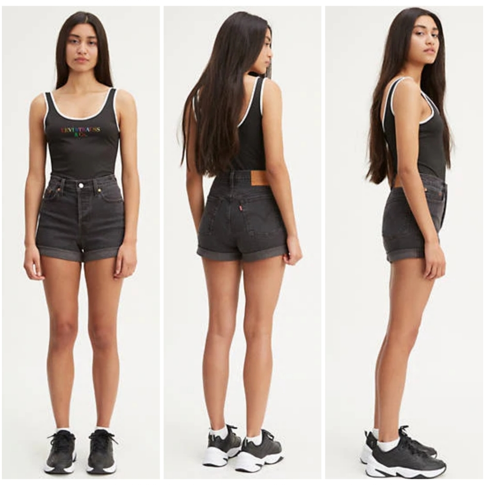 Levi's Premium Wedgie Shorts (Cabo Ash)